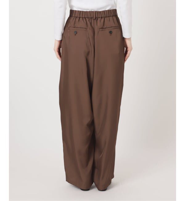 IENA「《洗濯機洗い可/予約》UVカット/接触冷感 ツイルコクーンスラックス」|スラックス|