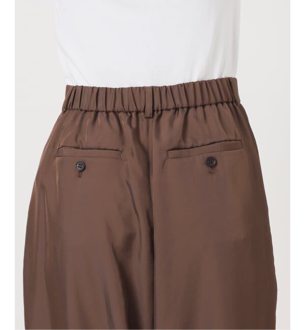 IENA「《洗濯機洗い可/予約》UVカット/接触冷感 ツイルコクーンスラックス」|スラックス|