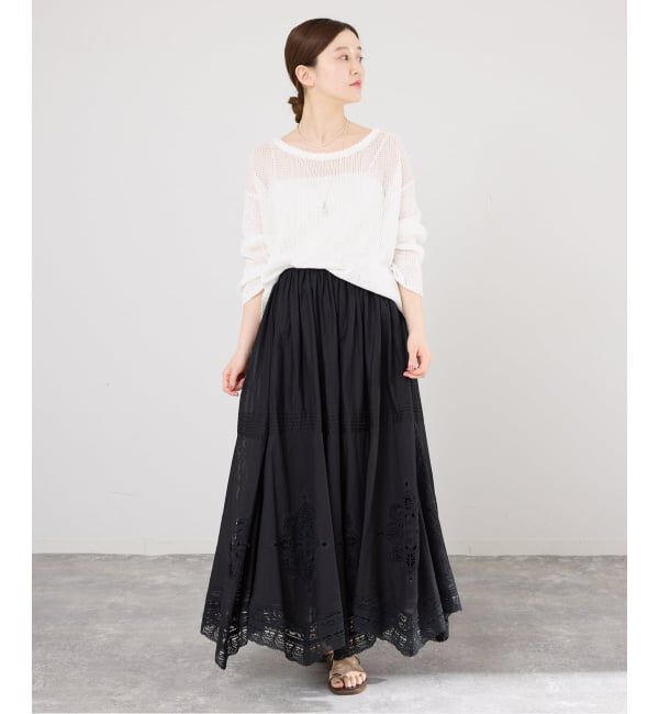 IENA「《追加5予約》コットンレーススカート」|スカート|