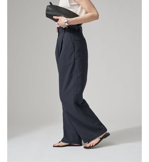 VERMEIL par iena「《予約》チノライクタックワイドパンツ」|チノ|