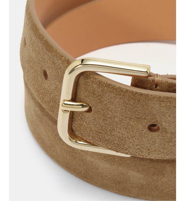 VERMEIL par iena「MANUELA マヌエラ レザーベルト H;30mm スウェード MN-AG1329SU」|ベルト|