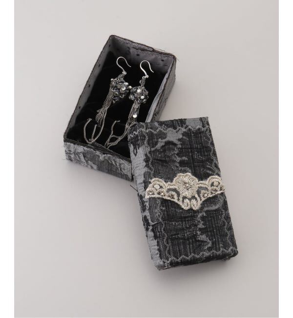 VERMEIL par iena「JEAN FRANCOIS MIMILLA ジャン フランソワ ミミラ Rhinestone in resiピアス BO112」|ピアス|