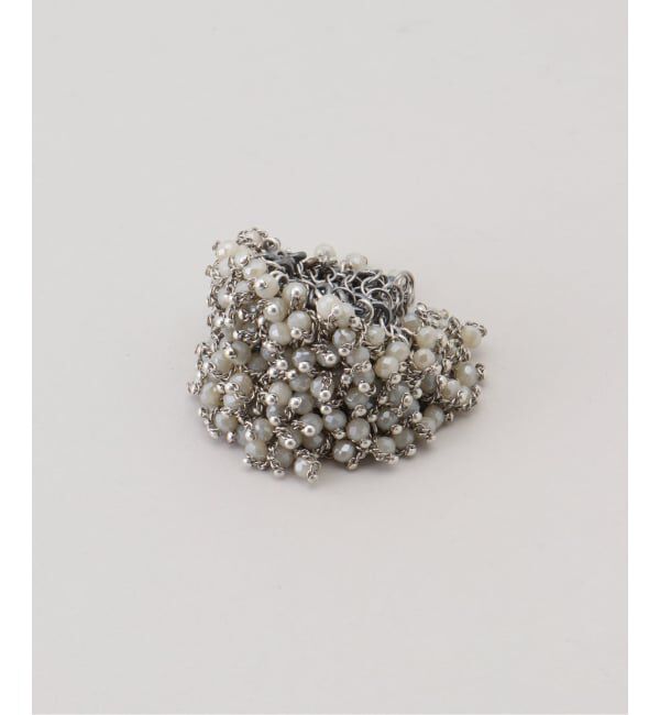 VERMEIL par iena「JEAN FRANCOIS MIMILLA ジャンフランソワミミラ Glass Beads & Stee リング BAG101」|リング|シルバー