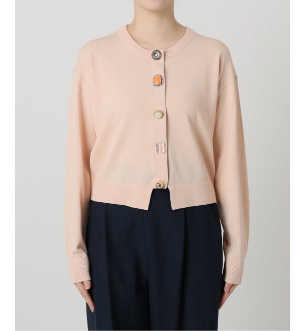  「【洗える】TORRAZZO DONNA/トラッゾドンナ ビジューカーディガン」|カーディガン|