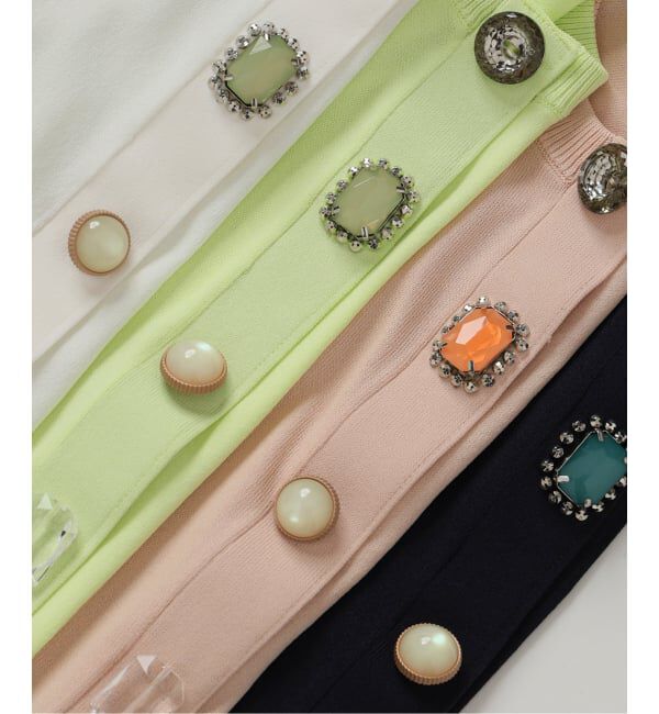  「【洗える】TORRAZZO DONNA/トラッゾドンナ ビジューカーディガン」|カーディガン|