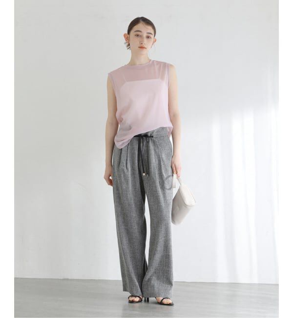  「《予約》【洗える】シアートリコットタンクトップ」|タンクトップ|