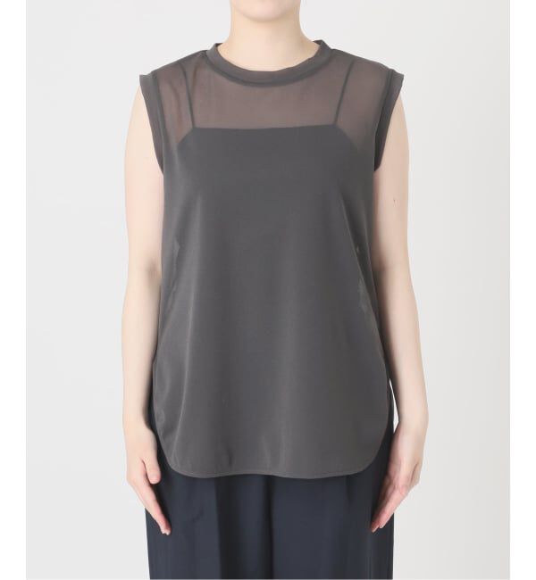  「《予約》【洗える】シアートリコットタンクトップ」|タンクトップ|