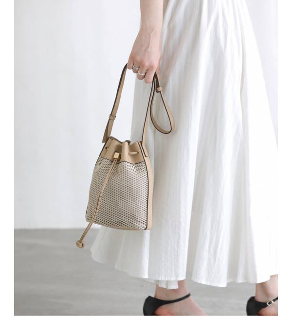  「《予約》LORISTELLA / ロリステッラ メッシュ&times;レザーコンビショルダーバッグ」|ショルダー・メッセンジャー|