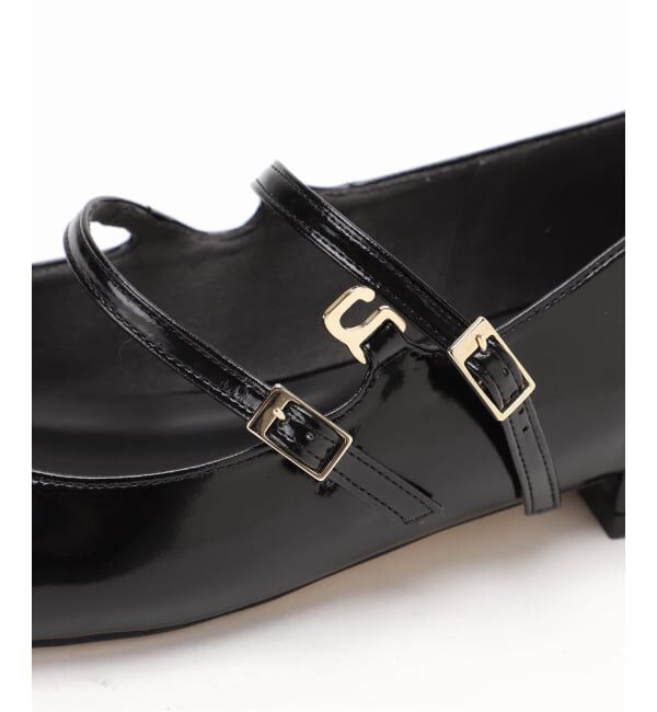  「《追加》スクエアWストラップメリージェーン」|パンプス|