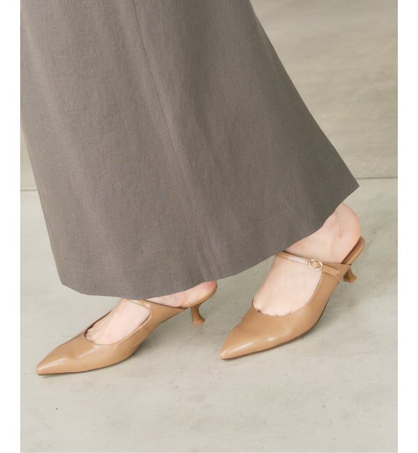  「《追加》4.5cmポインテッドストラップミュール」|パンプス|
