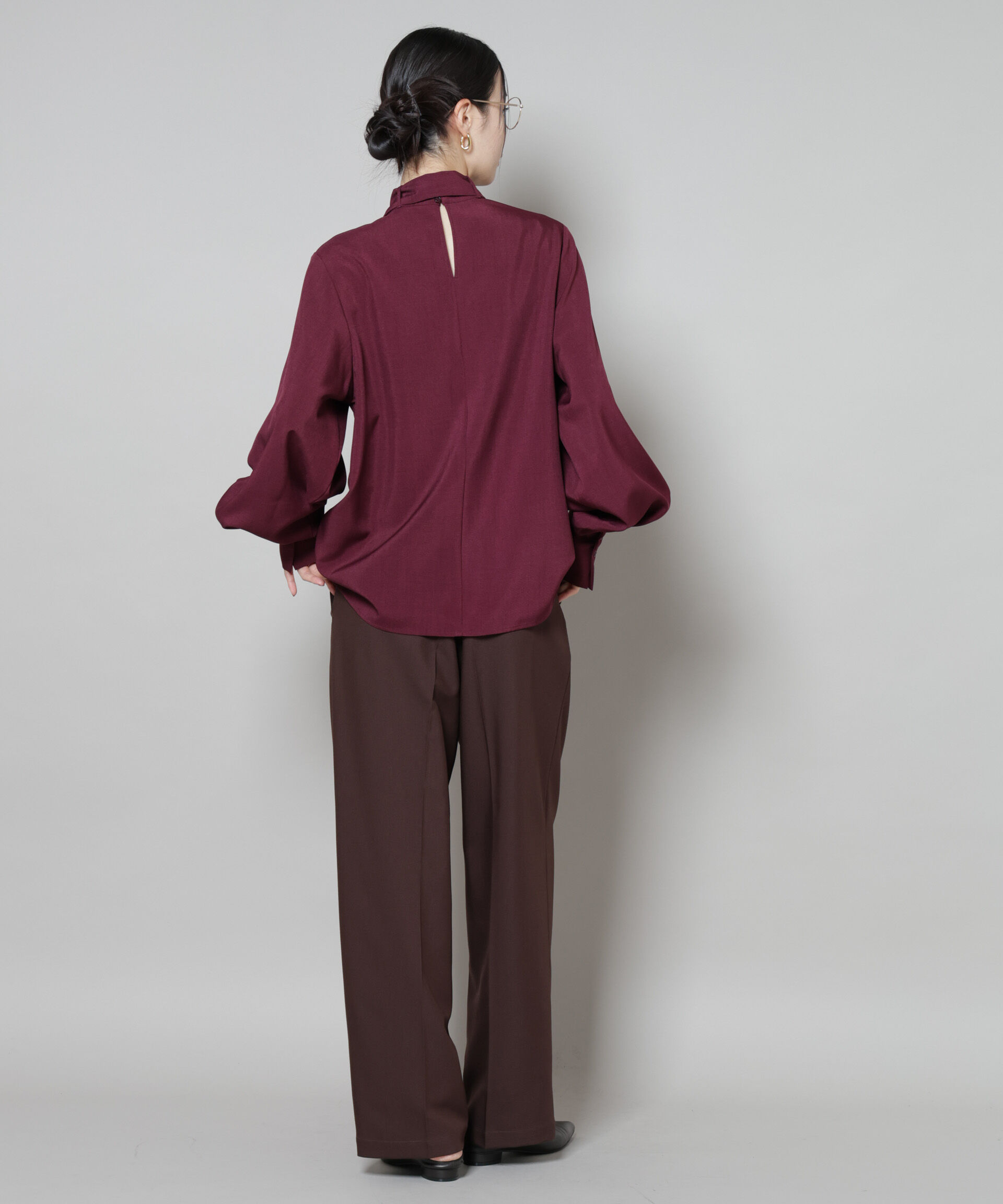 nano･universe「ボータイ取り外し可能2wayブラウス」|シャツ・ブラウス|