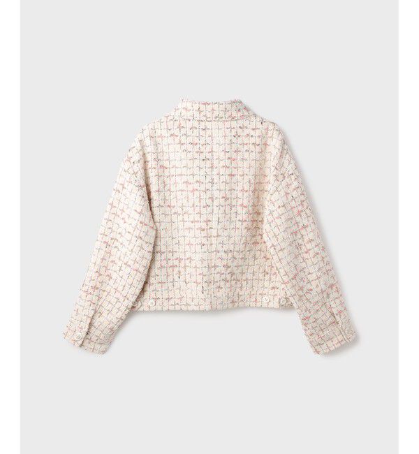 Grace Class「ツイードクロップドジャケット」|ノーカラージャケット|