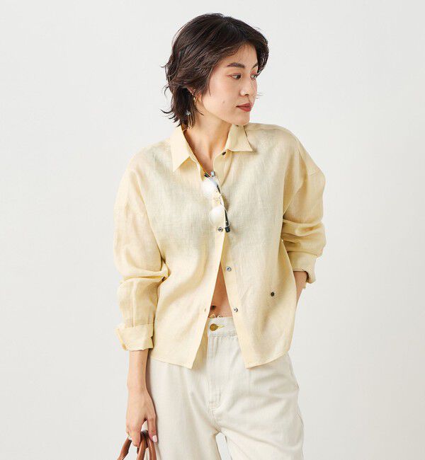 NOLLEY'S「MY STANDARD マルチWAYリネンショートシャツ」|シャツ・ブラウス|