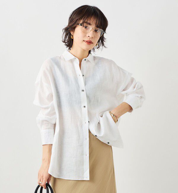 NOLLEY'S「MY STANDARD マルチWAYリネンシャツ」|シャツ・ブラウス|