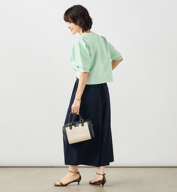 NOLLEY'S「《手洗い可能》ホールガーメントパフスリーブニットＴ」|ニット・セーター|