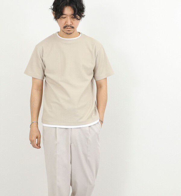 NOLLEY'S goodman「ケーブルニットダブルカラーTee 26SS」|Tシャツ・カットソー|