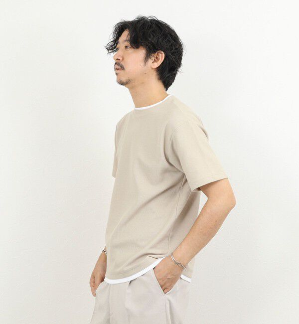 NOLLEY'S goodman「ケーブルニットダブルカラーTee 26SS」|Tシャツ・カットソー|