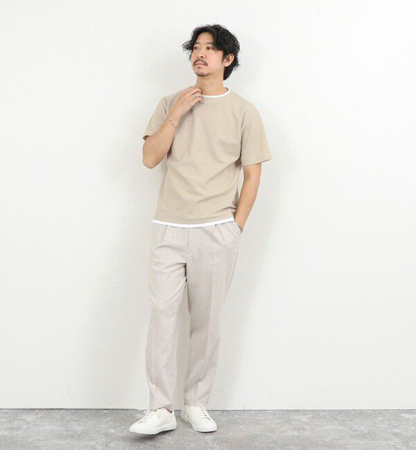 NOLLEY'S goodman「ケーブルニットダブルカラーTee 26SS」|Tシャツ・カットソー|