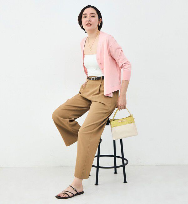 NOLLEY'S「《セットアップ対応》ウォッシャブルイージーツイルセミワイドパンツ」|その他|