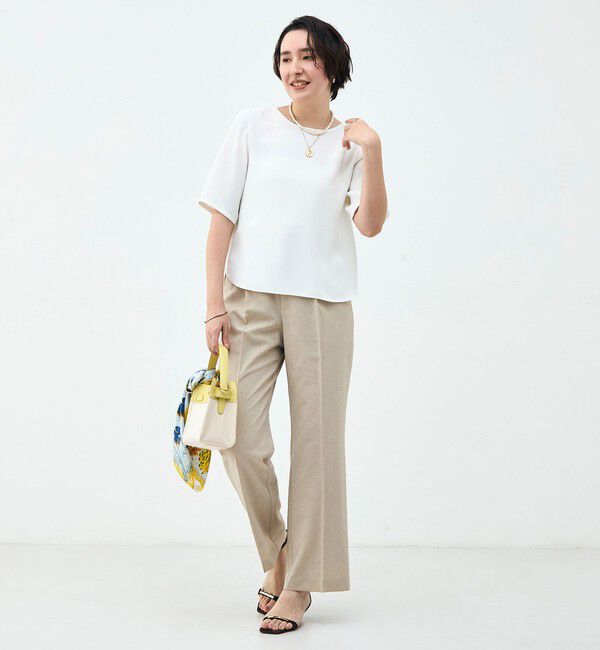 NOLLEY'S sophi「ウォッシャブルダブルクロスＴブラウス」|シャツ・ブラウス|