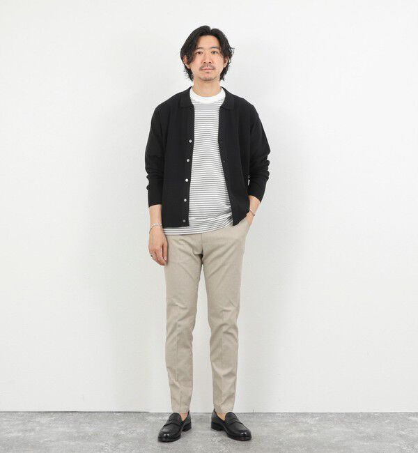 NOLLEY'S goodman「《ビジカジ対応》綿麻COOLMAX スリムフィットパンツ 26SS」|チノ|