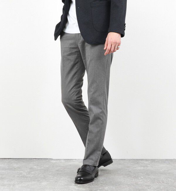NOLLEY'S goodman「《ビジカジ対応》綿麻COOLMAX スリムフィットパンツ 26SS」|チノ|