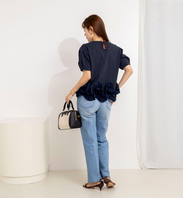 NOLLEY'S「ウォッシャブル裾フリルカットプルオーバー」|Tシャツ・カットソー|