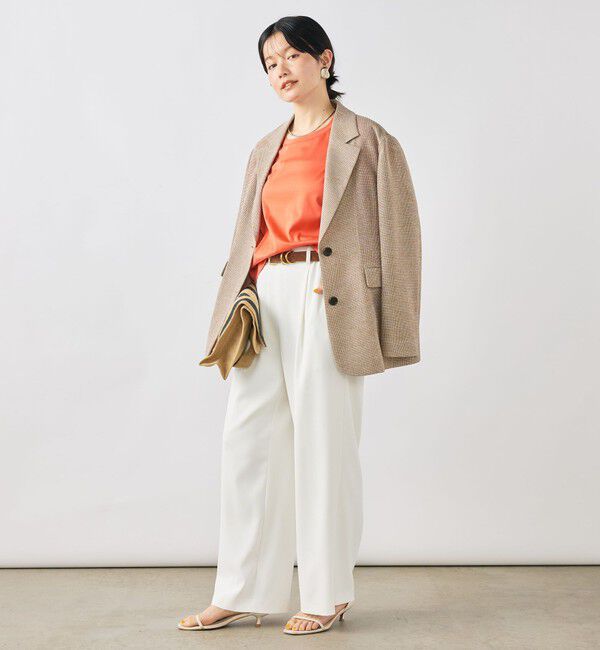 NOLLEY'S「ウォッシャブルワイドノースリーブTシャツ」|Tシャツ・カットソー|