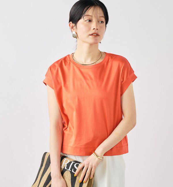 NOLLEY'S「ウォッシャブルワイドノースリーブTシャツ」|Tシャツ・カットソー|