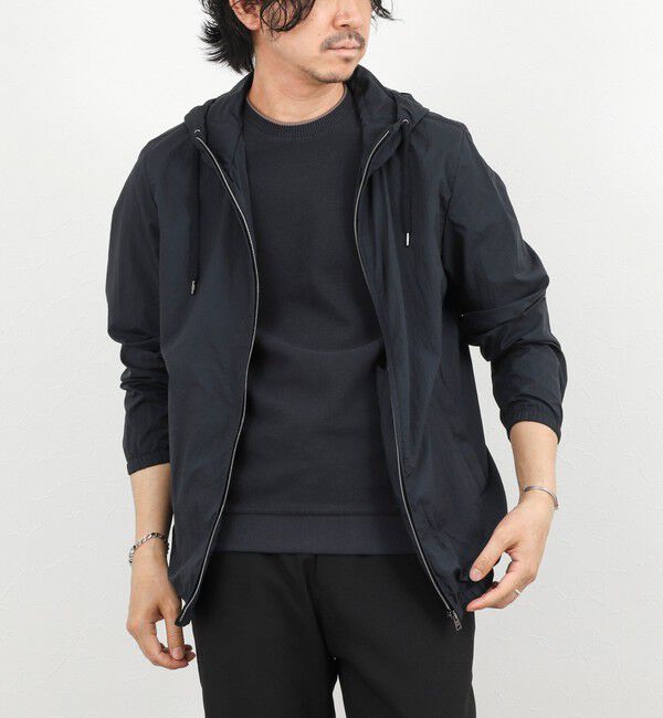 NOLLEY'S goodman「【HERNO】MICRO RIPSTOP NYLON HOODIE」|ブルゾン・スタジャン|