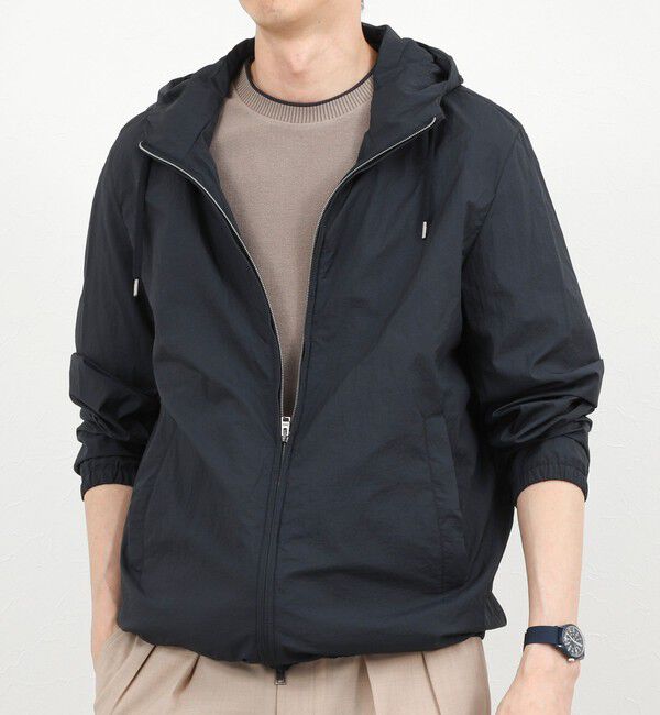 NOLLEY'S goodman「【HERNO】MICRO RIPSTOP NYLON HOODIE」|ブルゾン・スタジャン|