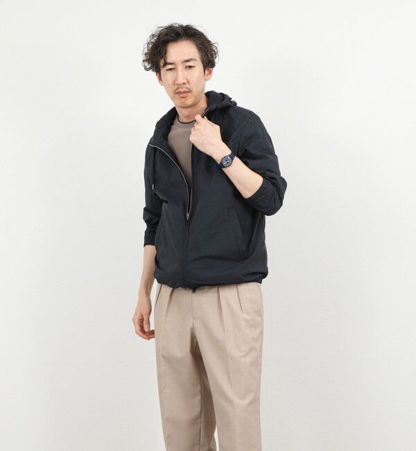 NOLLEY'S goodman「【HERNO】MICRO RIPSTOP NYLON HOODIE」|ブルゾン・スタジャン|