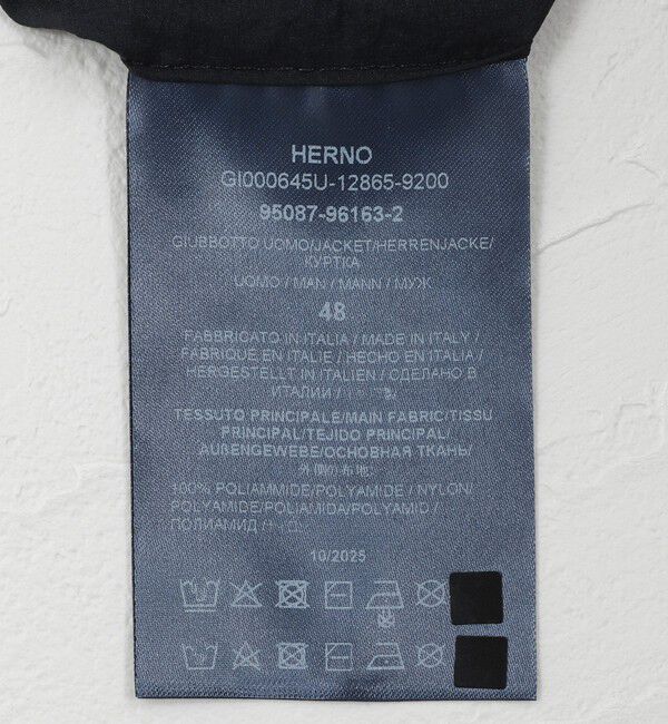 NOLLEY'S goodman「【HERNO】MICRO RIPSTOP NYLON HOODIE」|ブルゾン・スタジャン|