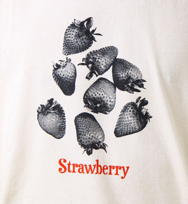 GLOSTER「【モノトーン果実図鑑】フルーツプリントTシャツ」|Tシャツ・カットソー|