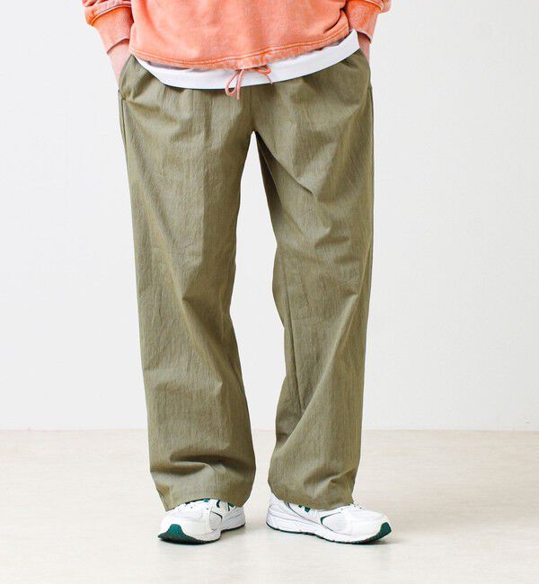 GLOSTER「【色で選べる/ユニセックス対応】GOODNESS イージーパンツ」|チノ|オリーブ