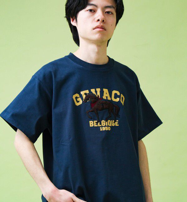 GLOSTER「【GEVACO/ゲバコ】フロントプリント刺繍Tシャツ」|Tシャツ・カットソー|