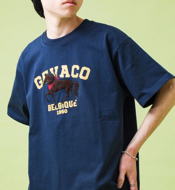 GLOSTER「【GEVACO/ゲバコ】フロントプリント刺繍Tシャツ」|Tシャツ・カットソー|