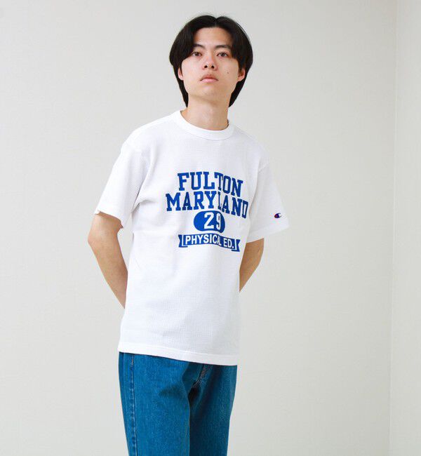 GLOSTER「【Champion/チャンピオン】WAFFLE PRINT S/S」|Tシャツ・カットソー|