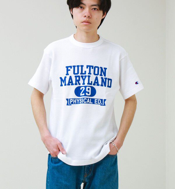 GLOSTER「【Champion/チャンピオン】WAFFLE PRINT S/S」|Tシャツ・カットソー|