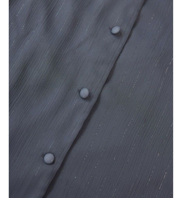 VIS「ラメ楊柳ボウタイブラウス」|シャツ・ブラウス|