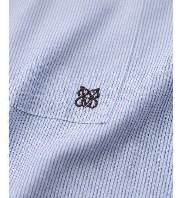 VIS「【SWIMMER&times;VIS】ポイント刺しゅうストライプシャツ」|シャツ・ブラウス|