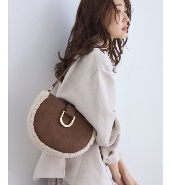 ROPE PICNIC PASSAGE「ムートンライクラウンドワンショルダーバッグ」|ショルダー・メッセンジャー|