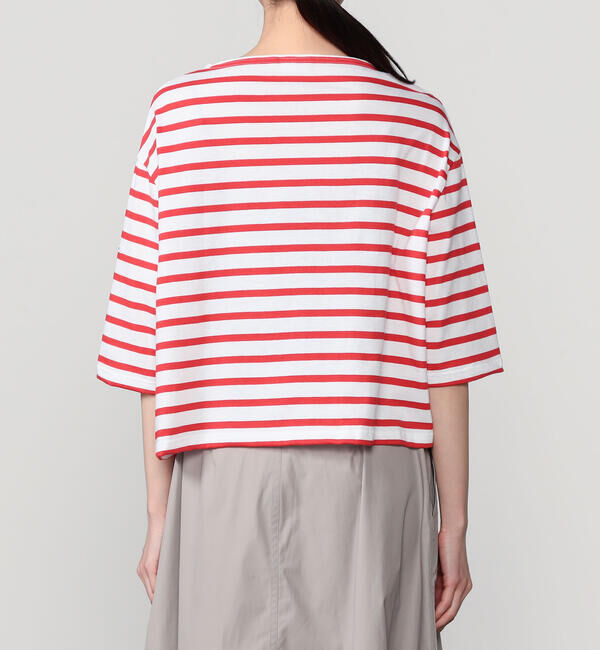 ORCIVAL「ORCIVAL | コットンレジェ ボートネック ボーダーTシャツ WOMEN」|Tシャツ・カットソー|