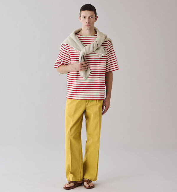 ORCIVAL「ORCIVAL | コットンロード クルーネック 半袖バスクシャツ MEN」|Tシャツ・カットソー|