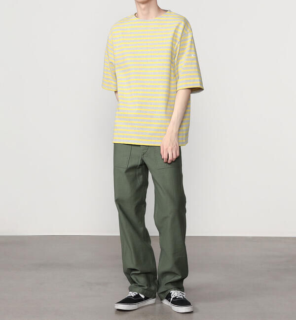 ORCIVAL「ORCIVAL | コットンロード クルーネック 半袖バスクシャツ MEN」|Tシャツ・カットソー|