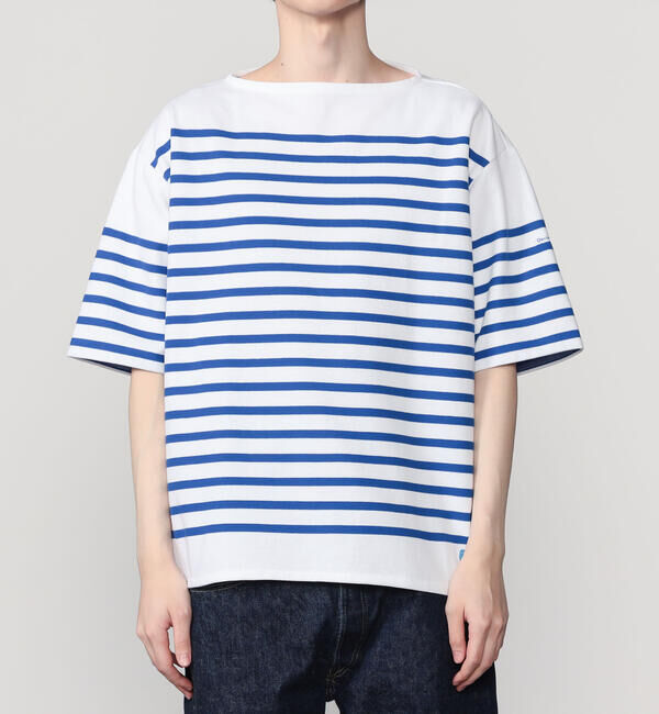 ORCIVAL「ORCIVAL | ラッセル ワイド ボートネック 半袖バスクシャツ MEN」|Tシャツ・カットソー|