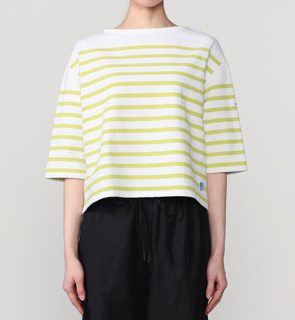 ORCIVAL「ORCIVAL | ラッセル ボートネック5分袖Tシャツ WOMEN」|Tシャツ・カットソー|