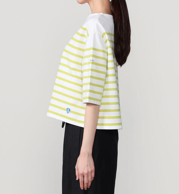 ORCIVAL「ORCIVAL | ラッセル ボートネック5分袖Tシャツ WOMEN」|Tシャツ・カットソー|