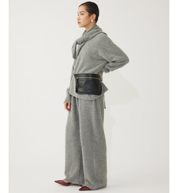 THE PAUSE「【THE PAUSE】ファーニットスカーフSET プルオーバー」|ニット・セーター|