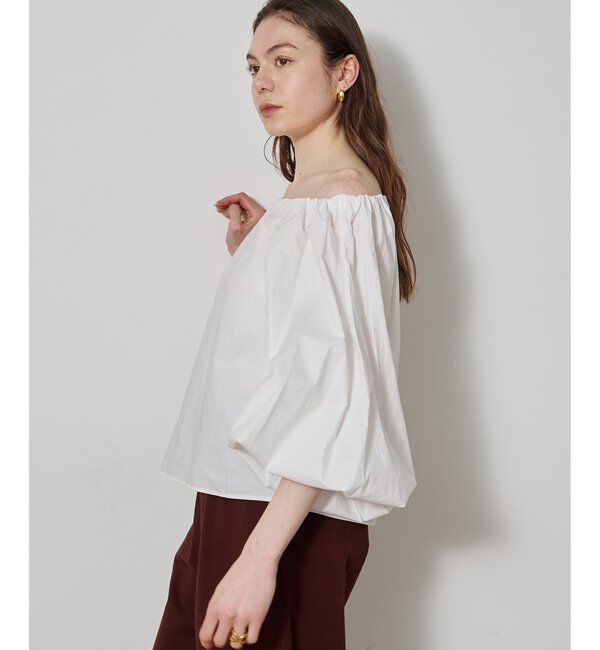  「タイプライターオフショルブラウス」|シャツ・ブラウス|